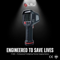 Caméra thermique de lutte contre les incendies LSJ F1200 384x288 1200 ° Caméra thermique portable Wi-Fi IP67 avec pointeur laser pour la détection de scènes d'incendie et les opérations de sauvetage