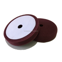 Nouveau 6 "150mm Plat Intelligent Plaquettes DA Rouge Mousse Coupe Moyenne Pad Polonais Auto Détaillant Soins