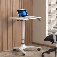 OMNI Table mobile moderne pneumatique pour ordinateur portable à hauteur réglable pour la maison ou le bureau