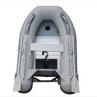 Bateau de pêche gonflable en caoutchouc W230 pour moteur hors-bord