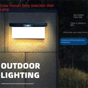 ModernGarden Solaire Alimenté LED Applique Extérieure Étanche PIR Capteur Mur Montage PC Corps Usine En Gros 3000K Couleur - Product Image 4