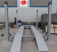 Lift Parkir Mobil Empat Tiang Tugas Berat Hidrolik Silinder Ganda 2-3T (6000lbs) untuk Hunian dan Komersial, Tempat Parkir Vertikal