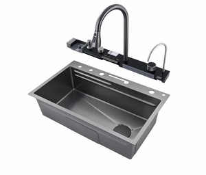 <span class=keywords><strong>Évier</strong></span> de cuisine avec robinet extractible à 3 modes, affichage numérique, grand <span class=keywords><strong>évier</strong></span> simple, kit d'<span class=keywords><strong>évier</strong></span> de travail, <span class=keywords><strong>évier</strong></span> <span class=keywords><strong>cascade</strong></span> Nano <span class=keywords><strong>Raindance</strong></span> - Product Image 6