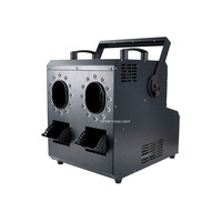 Machine à bulles de fumée LED professionnelle 1500W, 2 têtes RGB DMX512, télécommande sans fil, boîtier métallique durable, bulles de fumée pour mariage DJ