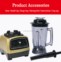 Penjualan terlaris 2200W Blender es komersial profesional Juicer buah prosesor makanan Blender dan Juicer untuk es lunak