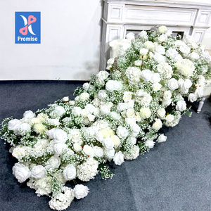 Cabezas de Flores Artificiales de Seda Promise, Gypsophila, Rosa Blanca, Decoración para Bodas, Camino de Mesa para Navidad y Año Nuevo - Product Image 1