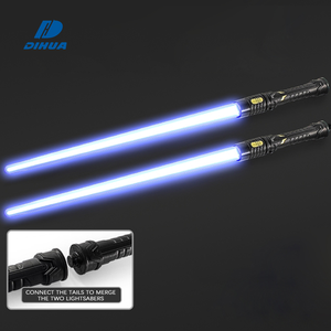 Épées lumineuses extensibles, sabres LED lumineux, sabres laser qui brillent dans le noir, épées lumineuses clignotantes, jouet pour fête - Product Image 3