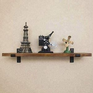 WEKIS Supports muraux décoratifs en métal pour étagères flottantes, supports triangulaires pour portes en bois, cornières d'étagère flottante - Product Image 6