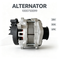 Alternateur de moteur Weichai WP12 WP13 d'origine, neuf, 28V 80A 6PK OE 1000750099 612630060039, pour camions lourds