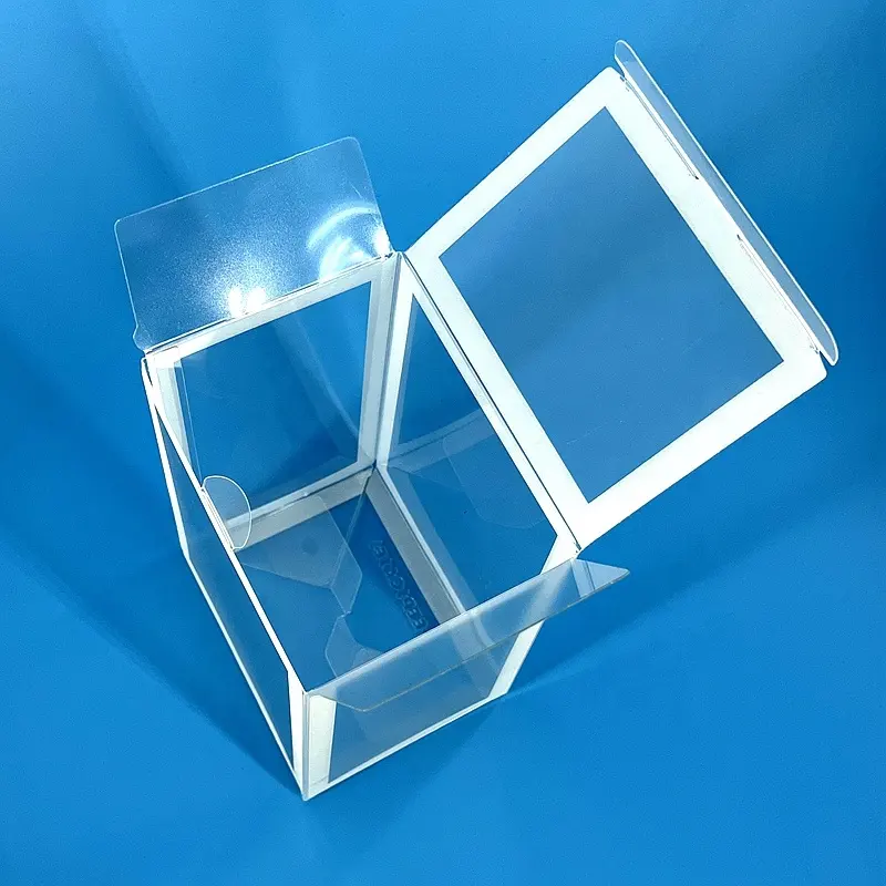 Standart mevcut kalıp 4 inç Caja De Plastico temizle plastik Glow koyu Funko Pop kılıf koruyucu otomatik kilit ile