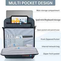 Housse d'ordinateur portable élégante et portable en polyester pour femmes et hommes, idéale pour le travail ou les loisirs, avec poignée