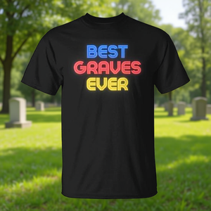 T-shirt « Best Graves Ever » avec design personnalisé, chemise promotionnelle - Product Image 3