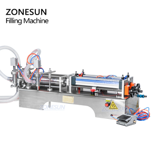 ZONESUN ZS-YT2P Fully Pneumatic Alcohol Hand Sanitizer Gel Liquid Soap <b>Bottle</b> <b>Dispenser</b> Filling Machine - Product Image 5