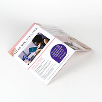 Brochures personnalisées triplées, reliure parfaite, carton/kraft/papier offset/carton duplex, impression couleur CMYK, logo personnalisé