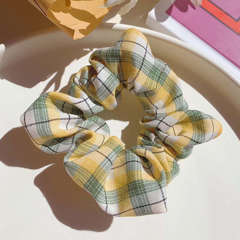 Plaid jaune et vert