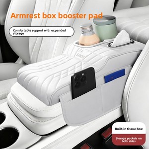 Multifunctional Leather Armrest Box Cup Holder for Car Accessories - Product Image 3