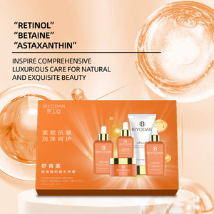 Set di Cura della Pelle 5 Pezzi con Astaxantina e Retinolo Anti-Rughe Rassodante Idratante Etichetta Privata OEM per Donne Bellezza all'Ingrosso - Product Image 4