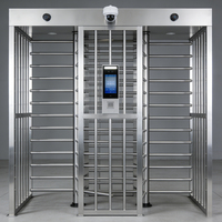 Tourniquet automatique étanche de haute qualité à double/simple passage pleine hauteur pour gymnases et immeubles de bureaux