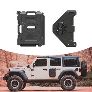 Jerrycan para puerta todoterreno de 9L, soporte de montaje de bisagra para puerta de combustible, 2,5 galones para Jeep Wrangler JK JL 4XE Gladiator JT 4x4, accesorios - Product Image 1