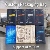 Sacs d'emballage personnalisés en BOPP/VMPET/PE avec impression numérique, pelliculage brillant, UV sélectif, thermoscellables et résistants à l'humidité pour TCG