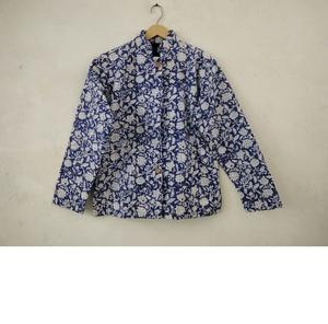 Vintage sólido impreso bohemio verano invierno corto 100% algodón Kantha chaqueta Casual secado rápido transpirable - Product Image 1