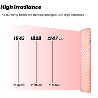 IDEATHERAPY Panneau de thérapie LED infrarouge et lumière rouge pour le corps entier, avec contrôle par écran tactile et Bluetooth