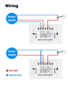 Interruptor Inteligente XZJ, Panel de Personalización Eléctrico, Interruptor de Luz Táctil Inteligente para el Hogar, Interruptor de Luz Regulable Inteligente Tuya con Wifi - Product Image 4