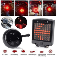 Alarme de sécurité à distance pour vélo, nouveauté, Laser 64 LED, feu arrière, mise à niveau Intelligent, clignotant, feu de freinage, livraison gratuite