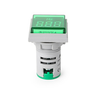 Voltmeter Digital DC 22mm, indikator tampilan Digital hijau 5-60V