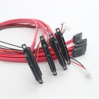 Cable Sata de 15 pines + 7 pines de doble oreja a HSG SATA7PIN Disco Duro SSD de alta velocidad/Cable de señal de alimentación/cable
