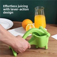 Draagbare handmatige multi-kleurige citroenpers, grote handmatige sapcentrifuge voor fruit en groenten