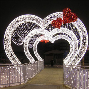 Esterno impermeabile LED grande motivo forma di amore natale paesaggio decorativo motivo di illuminazione - Product Image 1