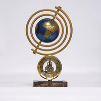 Horloge globe de luxe légère, décoration de bureau, décoration de salon, articles ménagers, accessoires de décoration intérieure
