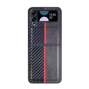 Santa Barbara POLO Coque de téléphone portable PC en fibre de carbone pour Samsung Z Flip 4 - Product Image 1