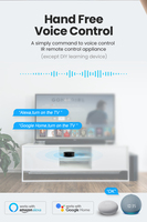 Télécommande universelle infrarouge intelligente AVATTO Tuya S16 WiFi pour climatiseur et téléviseur, design graphique