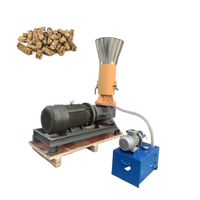 Machine à granulés multifonctionnelle à matrice plate avec moteur 380V, capacité 80-100kg/h, pour la fabrication de granulés de sciure et de coques de riz