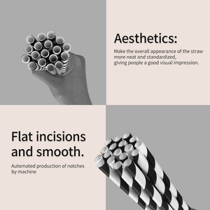 Phân hủy sinh học tùy chỉnh in Ống hút giấy 8mm-12mm thân thiện với môi trường Chiều dài 190-230mm cho các bữa tiệc và đồ uống - Product Image 4