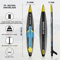 OEM DESIGN LOGO Planche de course Drop Stitch Planche de pêche chinoise gonflable simple en plastique Stand up Racing Paddle Board