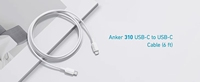 Câble USB C vers USB C plat ANKER 60W, charge rapide 3A, câble de charge type C pour iPhone, série Samsung