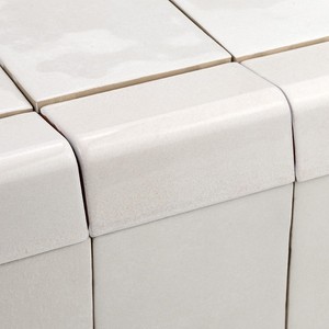 Piastrella Angolare Marocchina Bianca 4,5 X 10 Cm Finitura Lucida Bordi Irregolari - Product Image 3