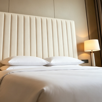 Tête de lit murale capitonnée à canaux verticaux modernes, pour chambre d'hôtel 5 étoiles, tête de lit rembourrée, mobilier FF&E sur mesure