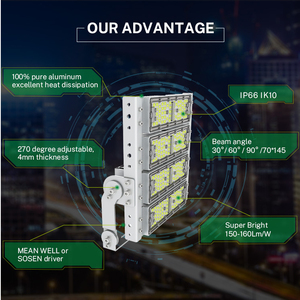 מודול לומן גבוה IP65 עמיד למים 220v 50w 100w 200w 300w 400w 500w מקרן חיצוני LED חיצוני אצטדיון ספורט אור הצפה - Product Image 5