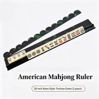 Support magnétique en acrylique pour tuiles de mahjong American Standard, organisateur de tuiles à bords ondulés, accessoire universel pour jeux de table