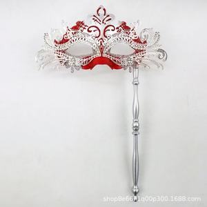 Маскарадная маска с палочкой для женщин и мужчин, Венецианская маска для лица для выпускного бала, Марди-Гры - Product Image 3