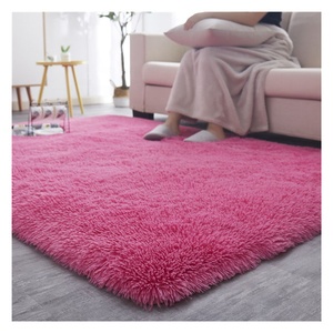 Chống Trượt Máy Làm Đồng Bằng Màu Sắc Rắn Đẹp Thiết Kế Hiện Đại Màu Xám Trắng Xù Xì Fluffy Thảm Thảm Cho Phòng Khách - Product Image 3