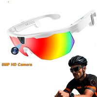 Lunettes de soleil intelligentes de sport W640 pour le cyclisme en plein air, étanches IP66, enregistrement vidéo 1200P, transfert Wifi, lunettes intelligentes avec caméra