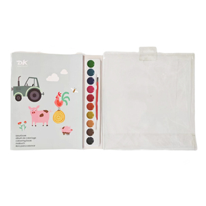 Vendita calda educativo acqua di colorazione Doodle Set pittura libro di disegno con vernici Semi-secche Set di colori materiali di carta - Product Image 2