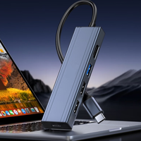 Hub USB C 5 en 1 de Aluminio, Listo para Enviar, con HDMI 2.0 4K, Carga Rápida PD de 100W, Adaptador Multipuerto para MacBook, PC, Estación de Acoplamiento