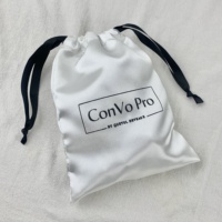Coloré Soie Satin Tissu Cordon Poussière Bijoux BagEco Friendly Cordon Pliable Épicerie Sac Fourre-Tout Logo Personnalisé