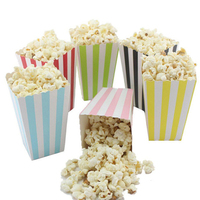 Boîtes d'emballage de pop-corn recyclable souvenir de film avec logo imprimé personnalisé seau à pop-corn conteneur alimentaire gobelets en papier vente en gros